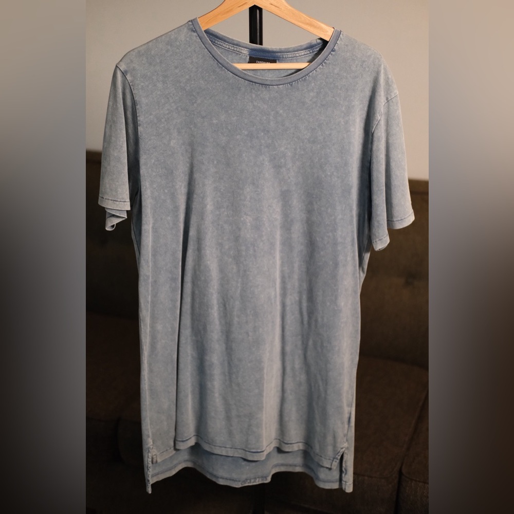 Zanerobe - new - Washed blue-Gray Short Sleeve Tee